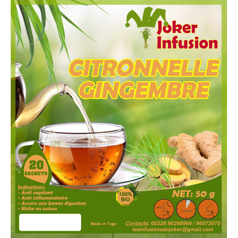 Infusion Citronnelle gingembre