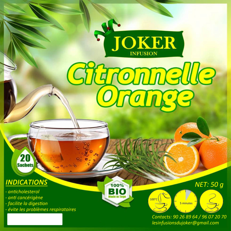 Infusion citronnelle orange