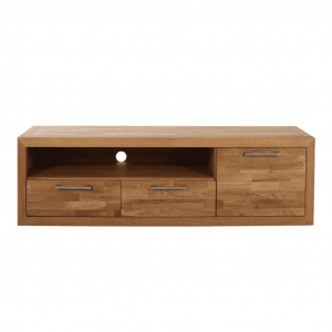 Meuble TV contemporain en bois massif