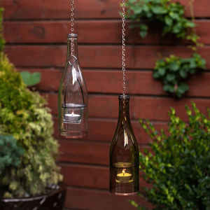Wine bottle lantern – Image 1