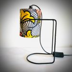 Akadi PoP  (MFM)  - Lampe de chevet ou  bureau, motif  Fleur de Mariage