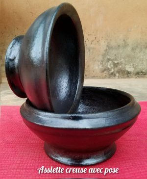Assiette creuse avec pose – Image 1