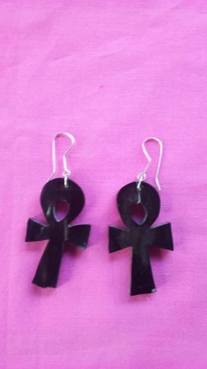 BOUCLES D'OREILLES CROIX D'ANKH – Image 1