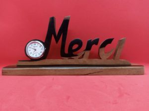 MONTRE POUR BUREAU EN BOIS 2 - Image 1