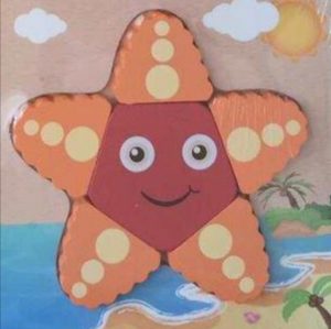 PUZZLES EN BOIS-L'ETOILE DE MER – Image 1