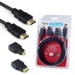 Câble HDMI 3-en-1 Ultra HD 4K – Haute Performance